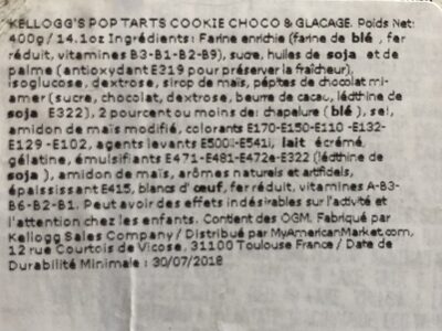 Kellogg's Pop-Tarts Chocolate Chip Cookie Dough 14.1oz