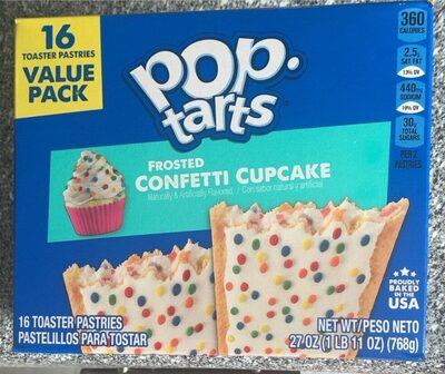 Frosted Confetti Cupcake Flavored Toaster Pastries, Frosted Confetti Cupcake