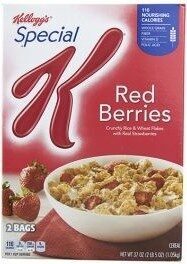 Red Berries Crunchy Rice & Wheat Flakes With Real Strawberries Cereal, Red Berries
