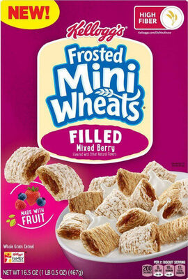 Mixed Berry Flavored Filled Whole Grain Cereal, Mixed Berry