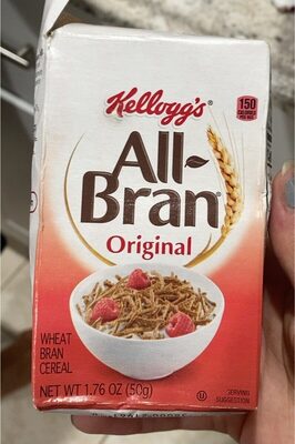 Kellogg's All Bran Cereal Original 1.76oz