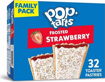 Frosted Strawberry Toaster Pastries, Frosted Strawberry