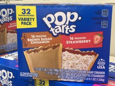Frosted Brown Sugar Cinnamon, Strawberry Toaster Pastries, Brown Sugar; Cinnamon; Strawberry