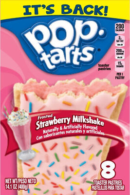 Frosted Strawberry Milkshake Toaster Pastries, Strawberry Milkshake