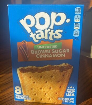Unfrosted Brown Sugar Cinnamon Toaster Pastries, Brown Sugar; Cinnamon