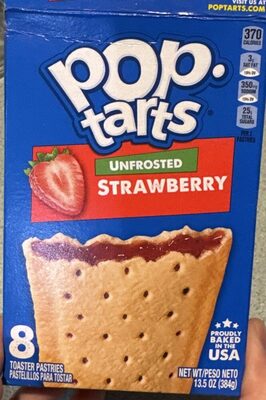 Unfrosted Strawberry Toaster Pastries, Strawberry