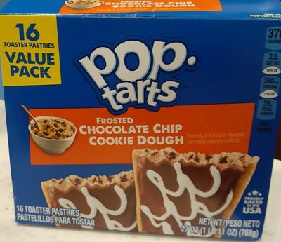 Frosted Chocolate Chip Cookie Dough Flavored Toaster Pastries, Frosted Chocolate Chip Cookie Dough