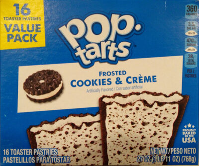 Frosted Cookies & Creme Flavored Toaster Pastries, Frosted Cookies & Creme