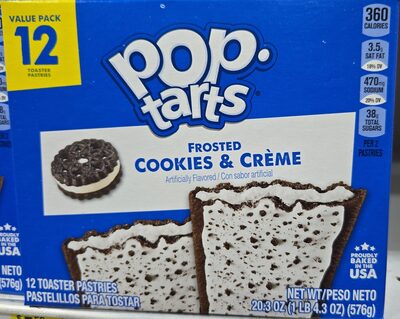 Frosted Cookies & Crme Toaster Pastries, Cookies & Crme