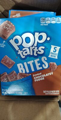 Frosted Chocolatey Fudge Tasty Filled Pastry Bites, Chocolate