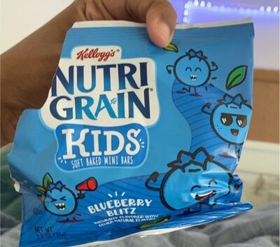 Blueberry Blitz Flavored Kids Soft Baked Mini Bars, Blueberry Blitz
