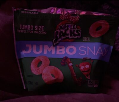 Kellogg's Apple Jacks Jumbo Snax Cereal Jumbo Size, 6 Oz