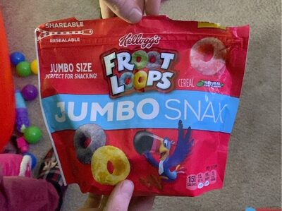 Kellogg's Froot Loops Jumbo Snax Cereal, 6 Oz