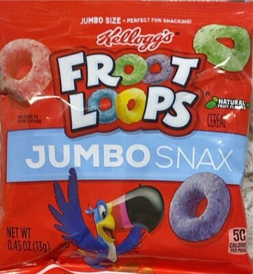 Natural Fruit Flavors Jumbo Snax Cereal, Natural Fruit