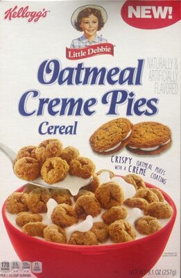 Oatmeal Creme Pies Cereal, Oatmeal; Creme
