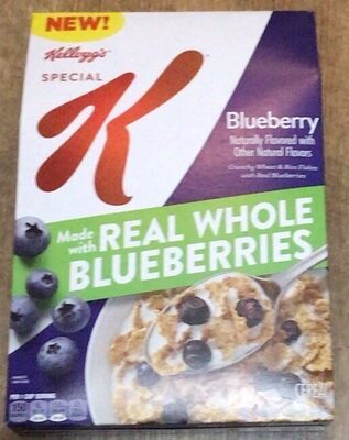 Crunchy Wheat & Rice Flakes With Real Blueberries Cereal, Blueberry