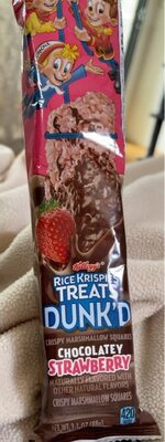 Chocolatey Strawberry Flavored Crispy Marshmallow Squares, Chocolatey Strawberry