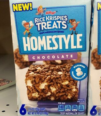 Chocolate Crispy Marshmallow Squares, Chocolate