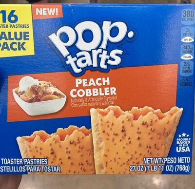 Frosted Peach Cobbler Flavored Toaster Pastries, Frosted Peach Cobbler