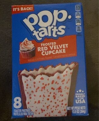 Frosted Red Velvet Cupcake Toaster Pastries, Red Velvet
