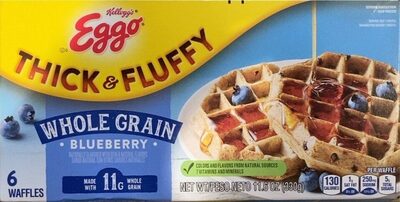 Thick & Fluffy Whole Grain Blueberry Waffles, Blueberry