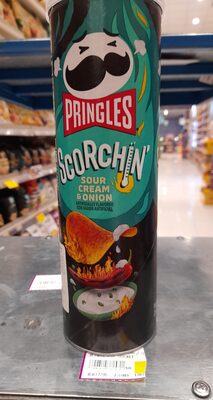 Scorchin' Sour Cream & Onion Potato Crisps, Sour Cream; Onion