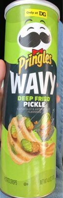 Deep Fried Pickle Flavored Wavy Potato Crisps, Deep Fried Pickle