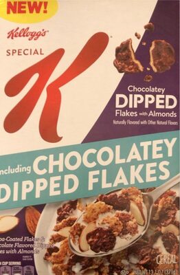 Chocolatey Dipped Flakes With Almonds Cereal, Chocolate