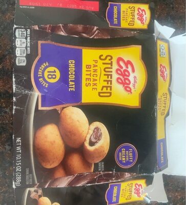Stuffed Chocolate Frozen Breakfast Pancake Bites, Chocolate