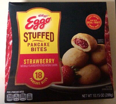 Strawberry Flavored Stuffed Pancake Bites, Strawberry
