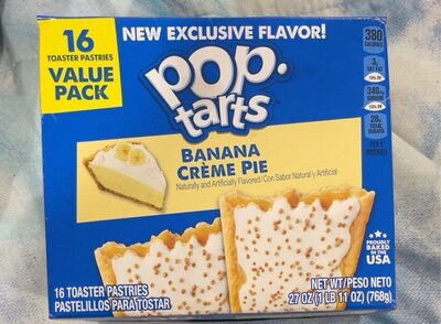 Banana Creme Pie Flavored Toaster Pastries, Banana Creme Pie