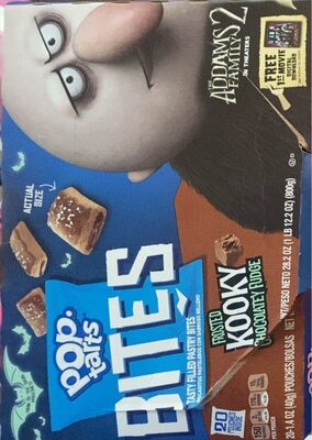 Frosted Kooky Chocolatey Fudge Tasty Filled Pastry Bites, Chocolatey Fudge