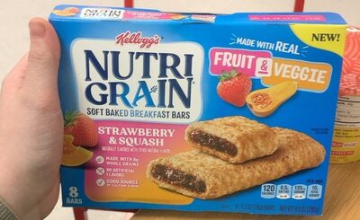 Strawberry & Squash Soft Baked Breakfast Bars, Strawberry; Squash
