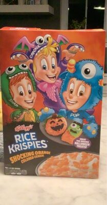 Shocking Orange Colored Toasted Rice Cereal, Shocking Orange
