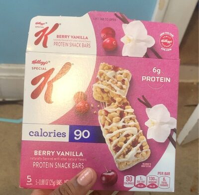 Berry Vanilla Protein Snack Bars, Berry; Vanilla