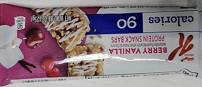 Berry Vanilla Flavored Protein Snack Bars, Berry Vanilla