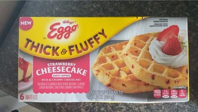 Thick & Fluffy Strawberry Cheesecake Waffles, Strawberry