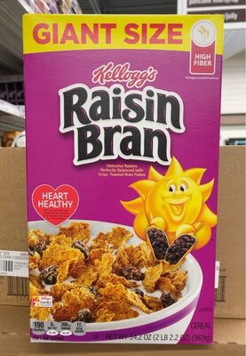 Kellogg's Raisin Bran Cereal Giant Size, 34.2 Oz