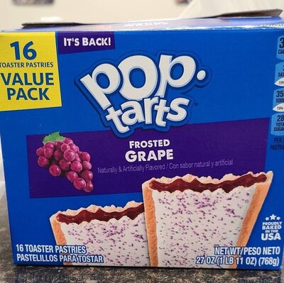 Frosted Grape Flavored Toaster Pastries, Frosted Grape