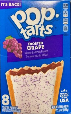Frosted Grape Toaster Pastries, Grape