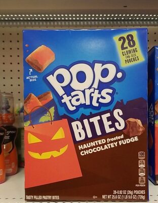 Haunted Frosted Chocolatey Fudge Pastry Bites, Haunted Frosted Chocolatey Fudge