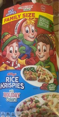 Red & Green Color Mix Toasted Rice Cereal, Red & Green Color