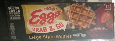 Strawberry Grab & Go Liege-Style Waffles, Strawberry