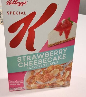 Strawberry Cheesecake Flavored Flakes Cereal, Strawberry Cheesecake