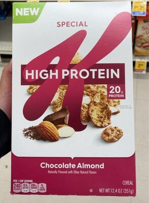 High Protein Chocolate Almond Cereal, Chocolate; Almond