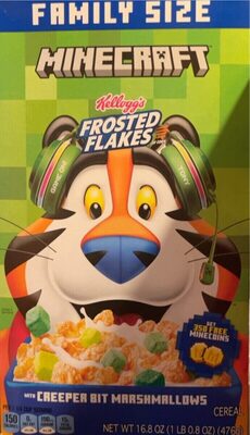 Cereal With Creeper Bit Marshmallows, Creeper Bit Marshmallows