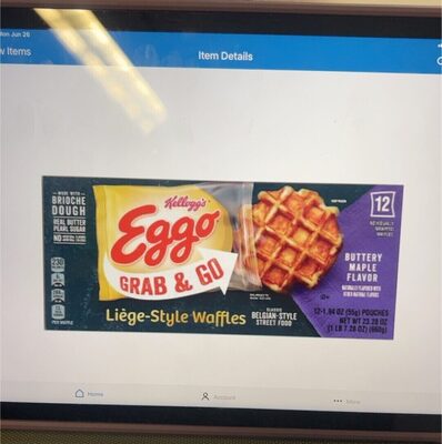 Buttery Maple Grab & Go Liege-Style Waffle, Buttery Maple