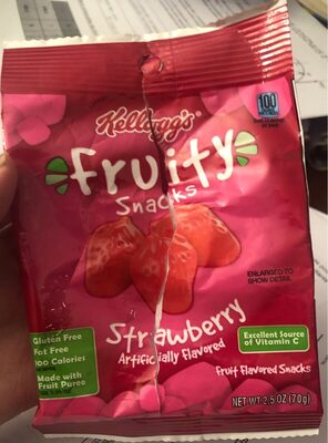 Kellogg's Fruit Pieces Non-Licensed Strawberry 2.5oz