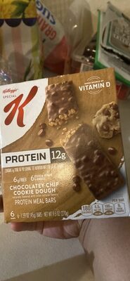 Chocolatey Chip Cookie Dough Protein Meal Bars, Chocolatey Chip