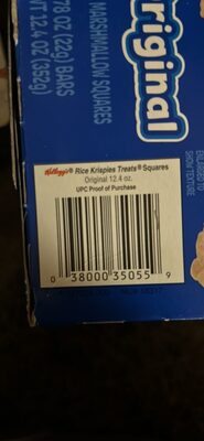 Kellogg's Rice Krispies Treats Squares Original 12.4oz